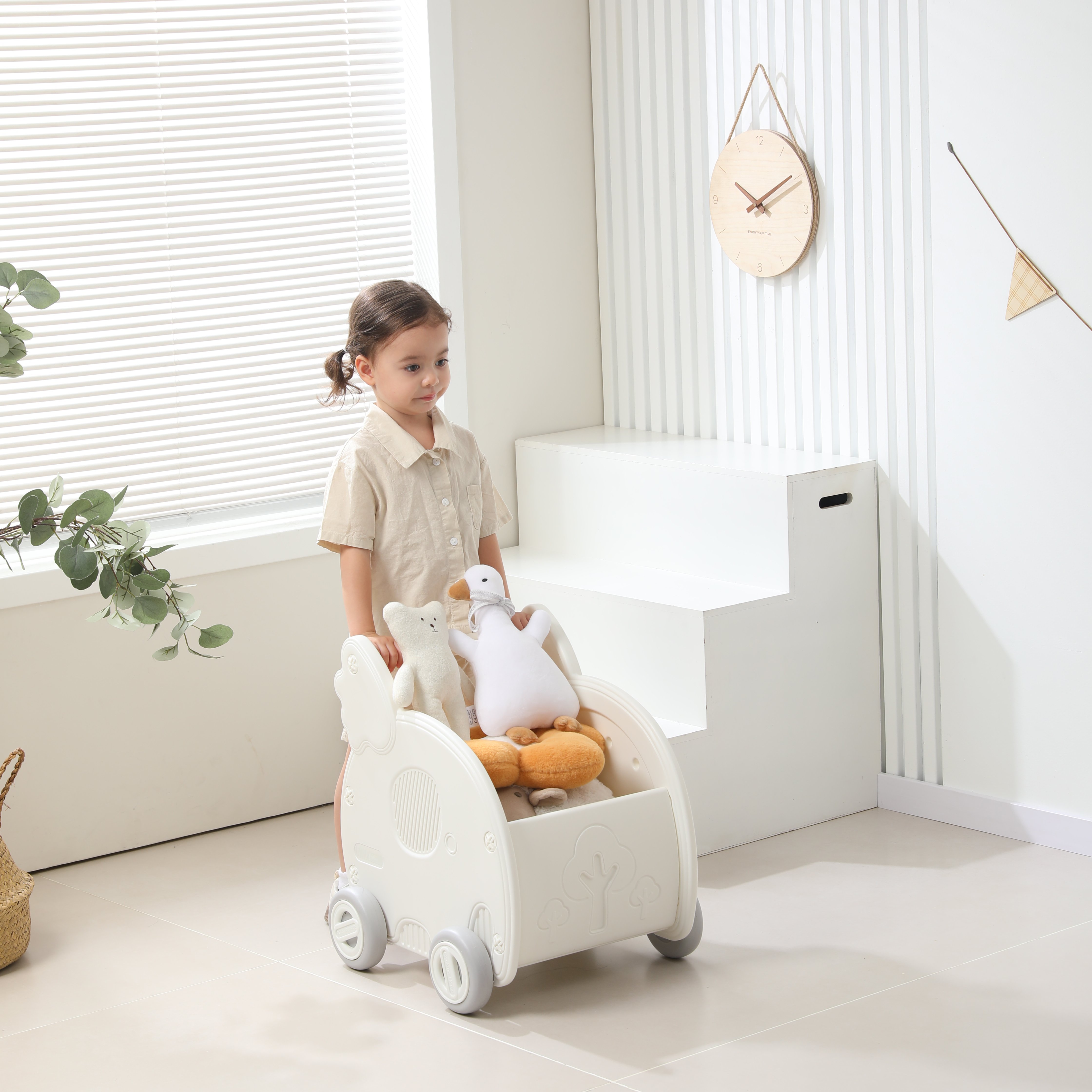 Коляска-люлька для кукол UNIX Kids PCARTELEPHWT - фото 8