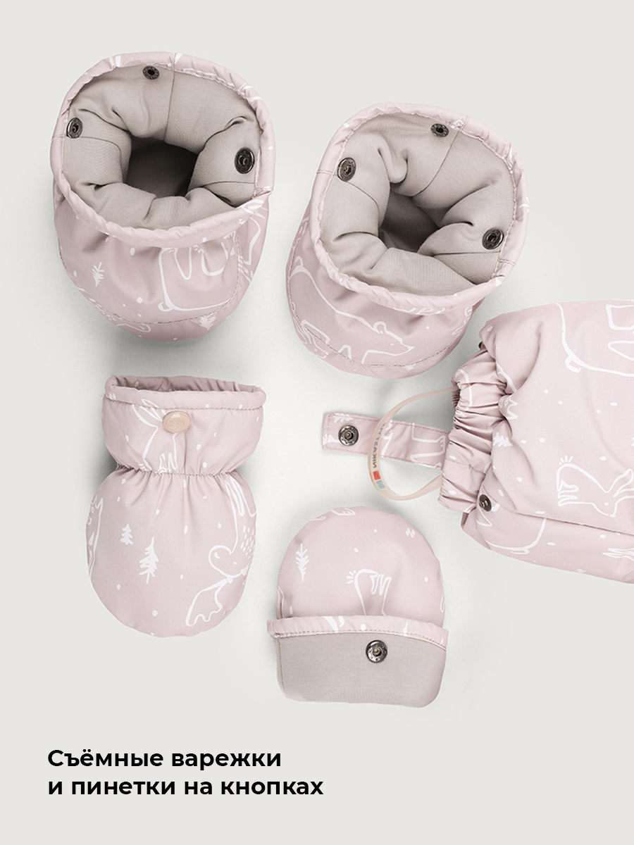 Комбинезон NIKASTYLE 8з0226 пудра - фото 11