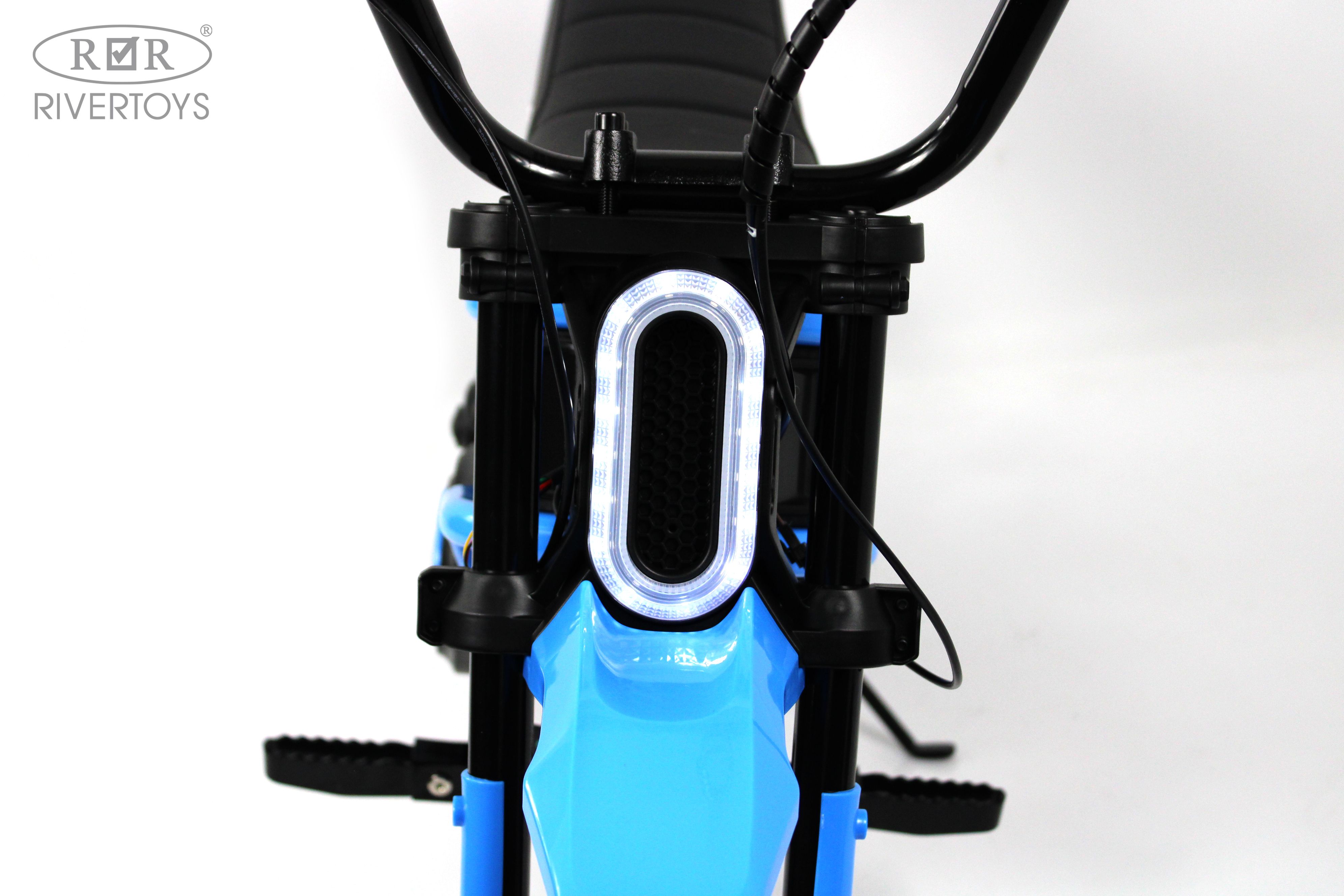 Электромотоцикл RIVERTOYS A005AA-MOTO-BLUE - фото 20
