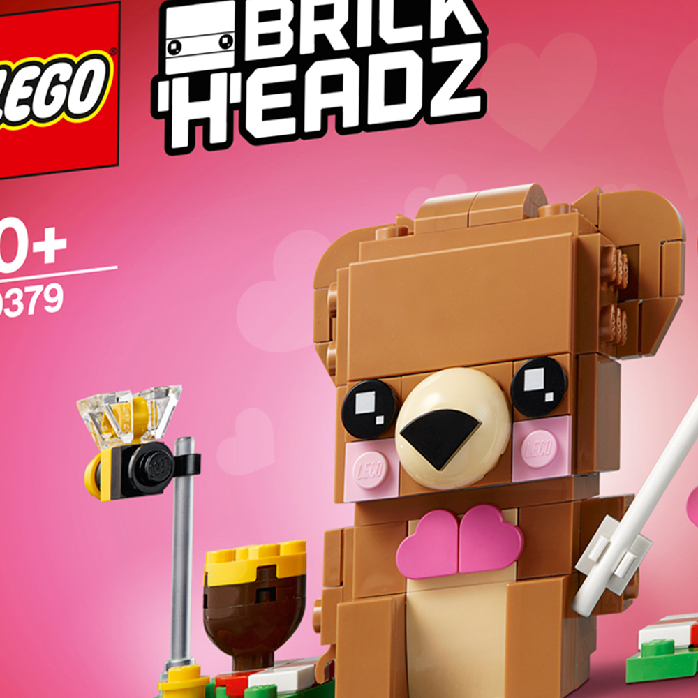 Конструктор LEGO BrickHeadz Мишка на День св. Валентина 108 дет. - фото 2