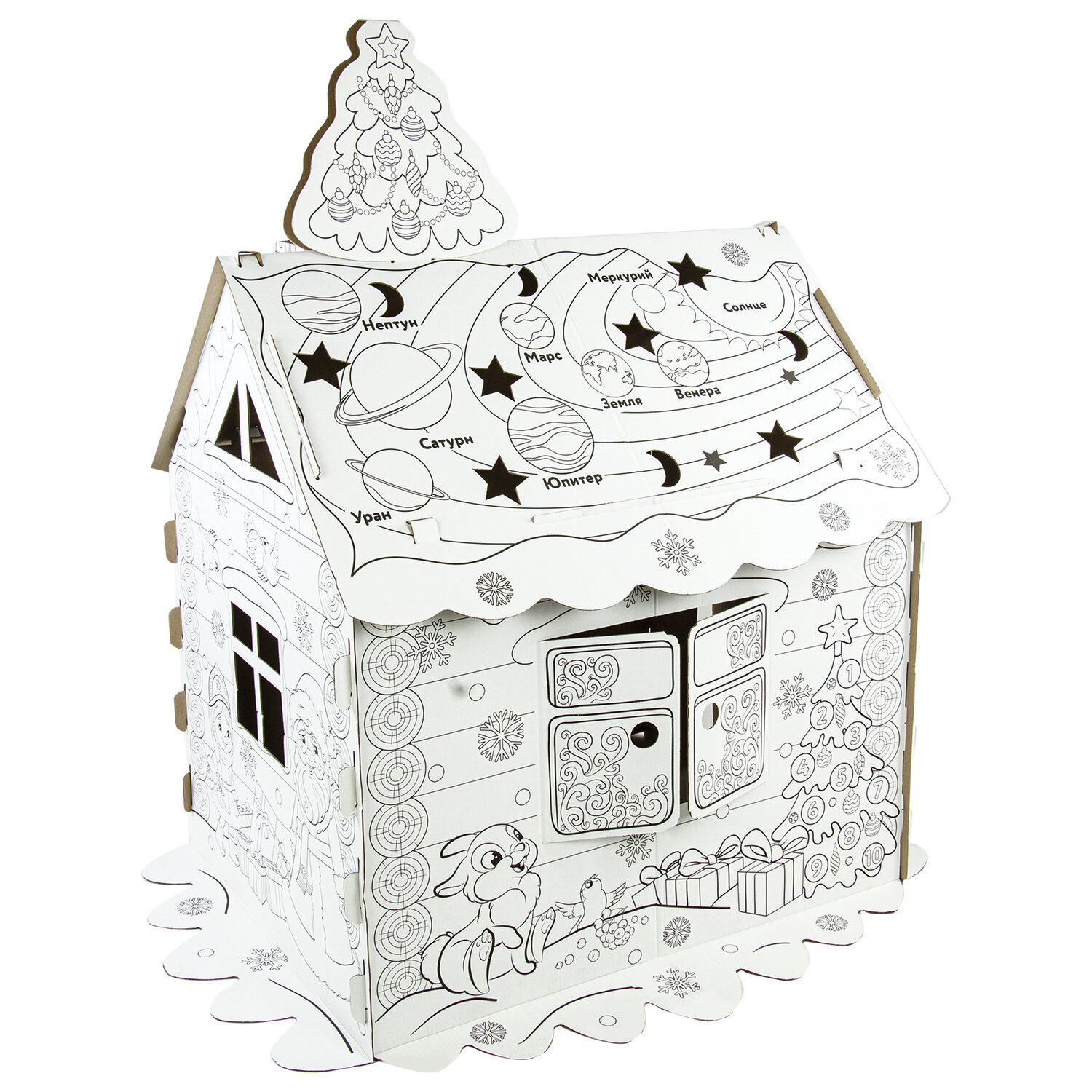 Набор для творчества Brauberg Новогодний Домик-раскраска - фото 14