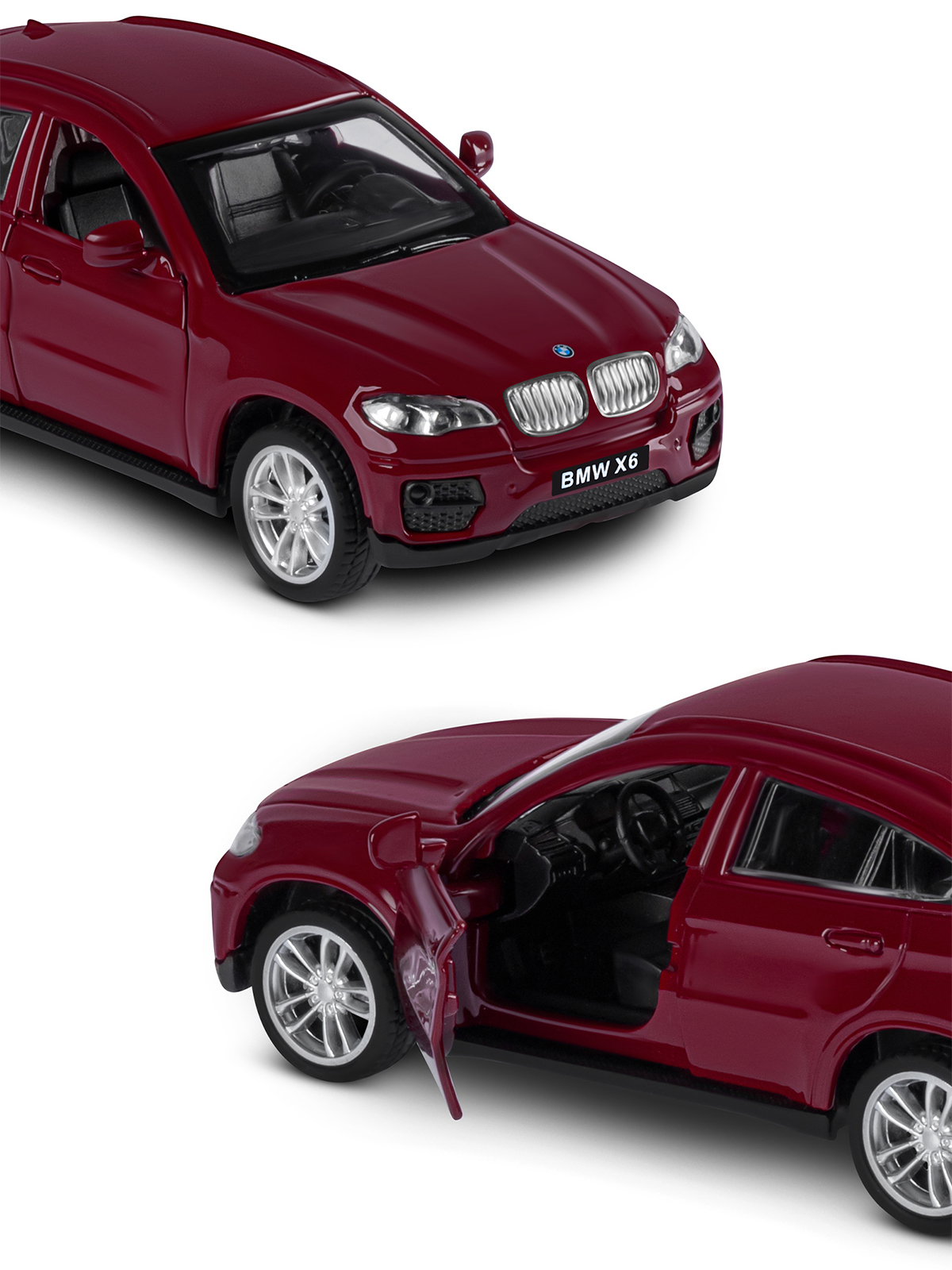 Внедорожник АВТОпанорама BMW X6 1:43 JB1251252 - фото 9