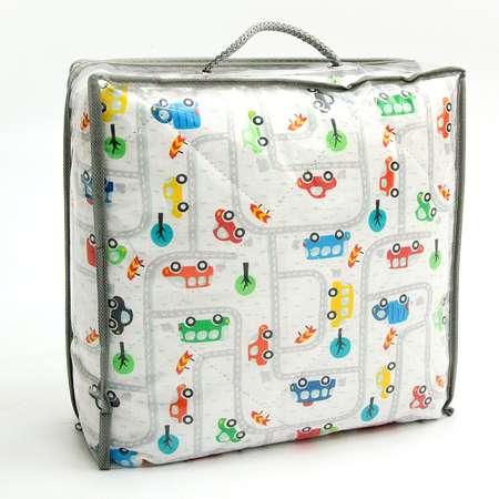 Коврик Amarobaby Soft Mat Дорога стеганный Серый