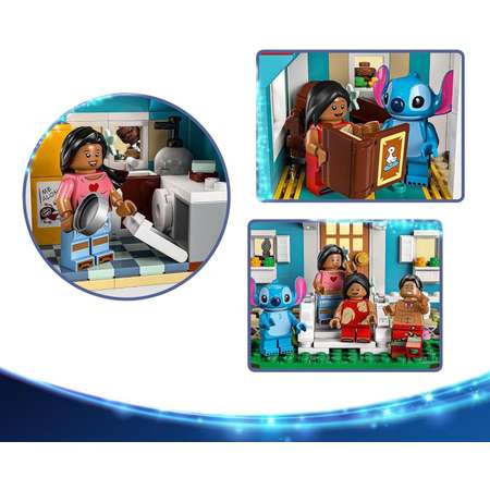 Конструктор LEGO Disney Лило и Стич домик на пляже блочный