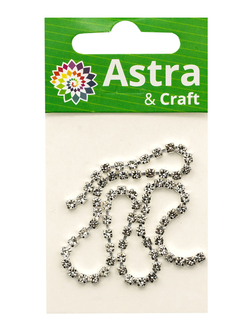 Набор для творчества Astra Craft бисер Стразы на цепочке - фото 6