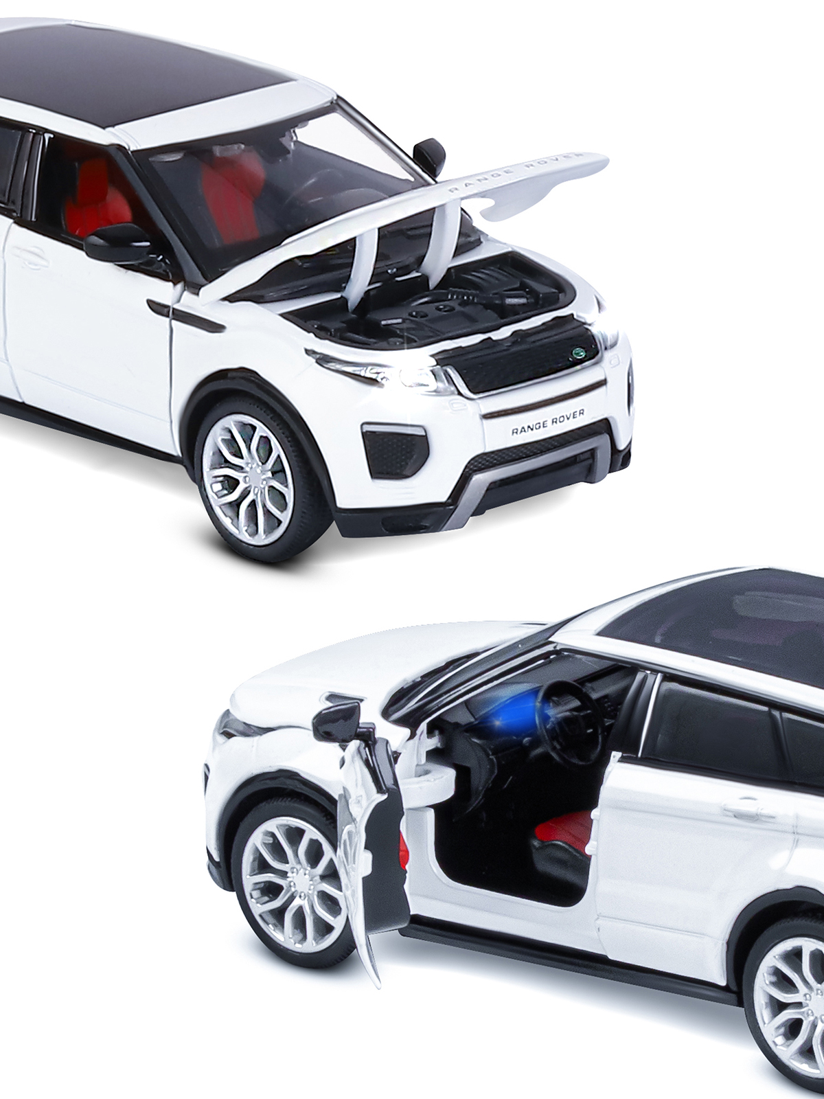 Внедорожник АВТОпанорама Land Rover Range Rover Evoque 1:32 JB1251329 - фото 9
