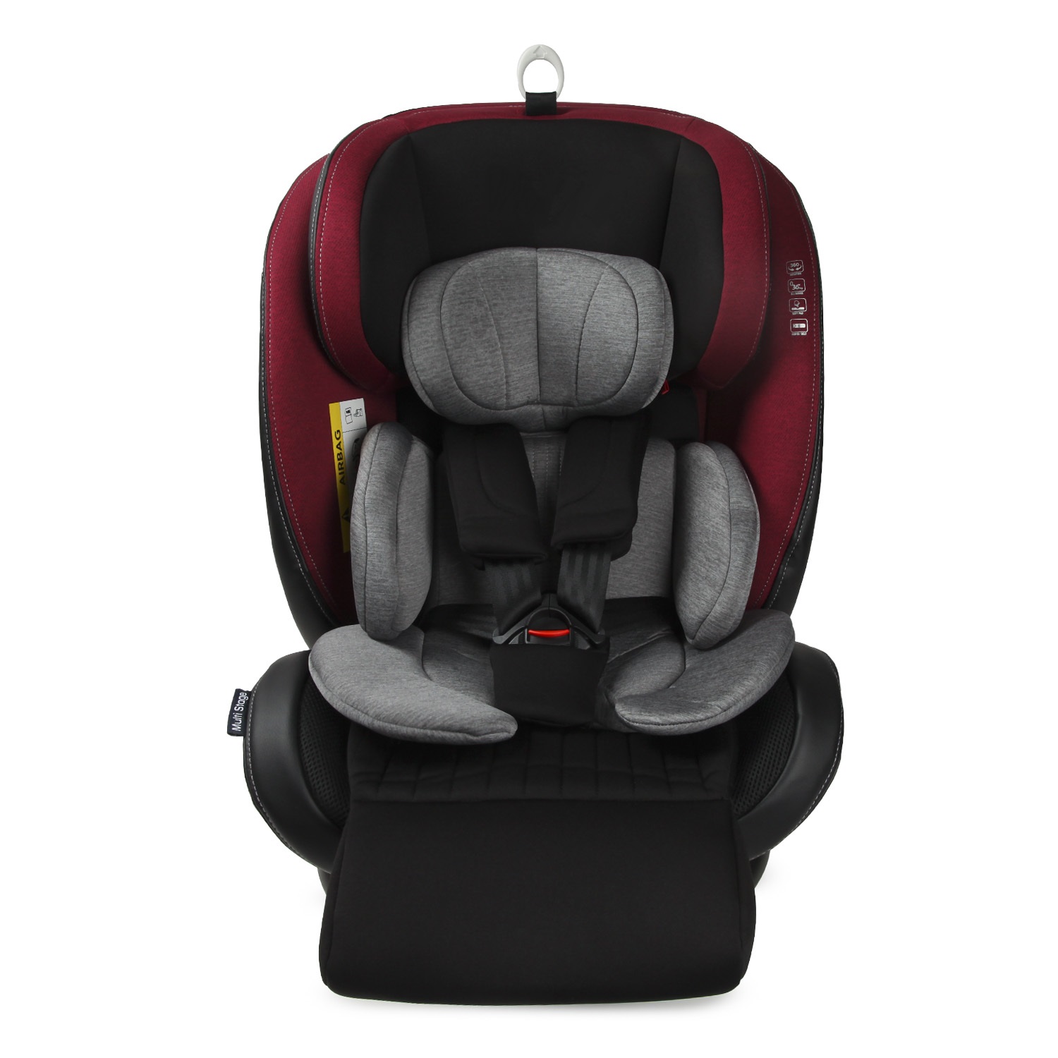 Автокресло BabyGo Multi-Stage New Isofix 0+/1/2/3 (0-36 кг) красный - фото 4