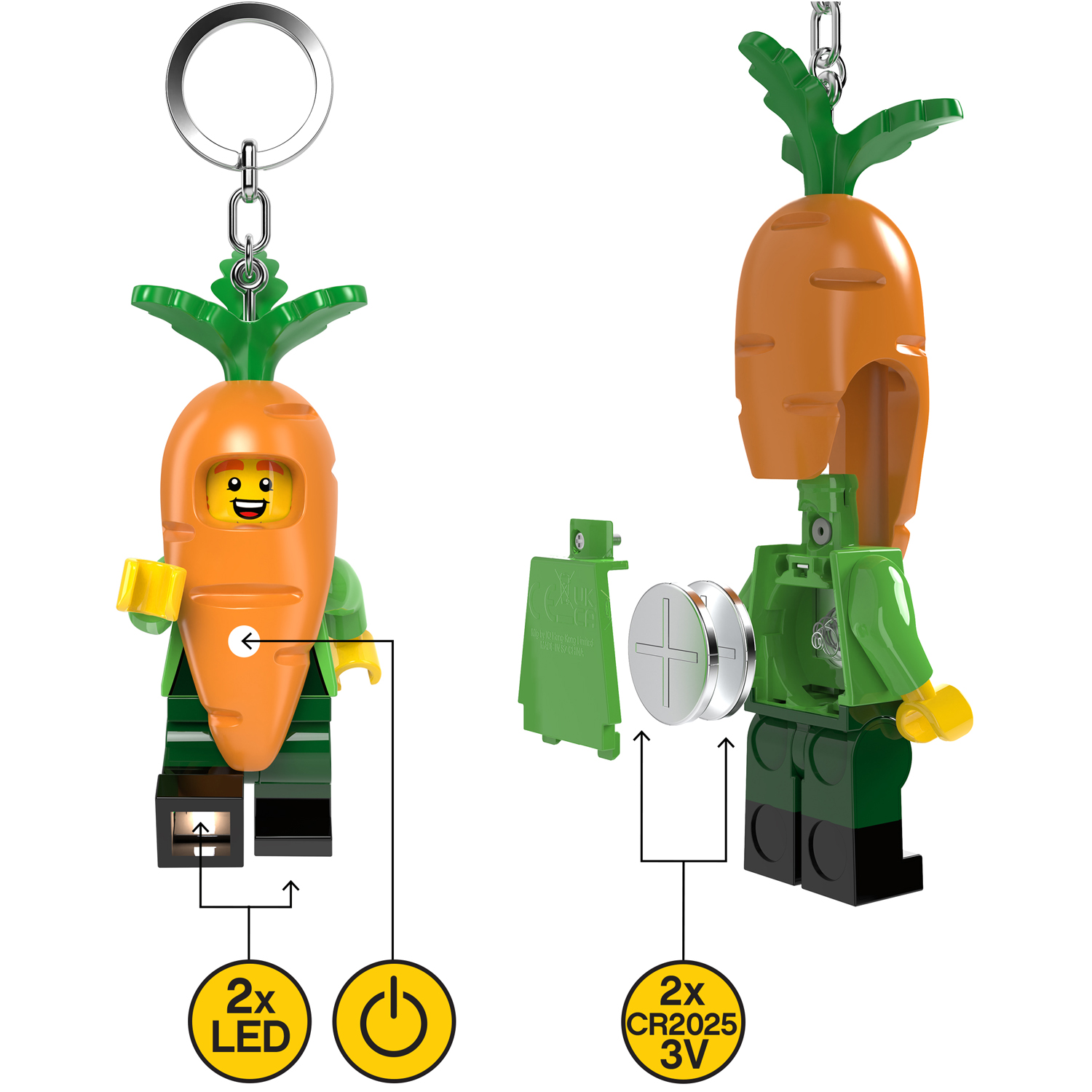 Брелок LEGO Minifigures - Человек-морковь 1 шт. - фото 7