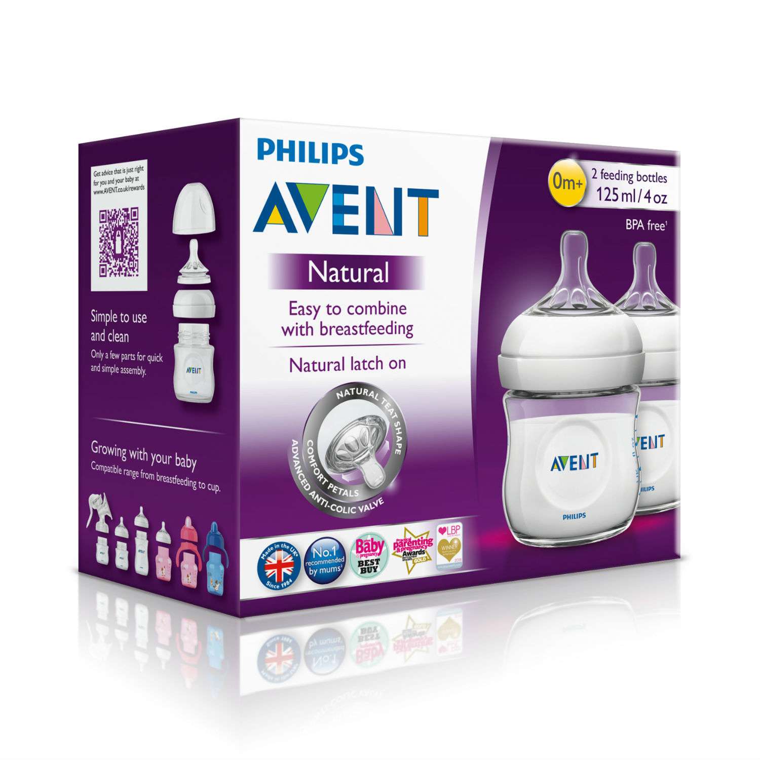 Бутылочка Philips Avent Natural 125 мл 2 шт. - фото 6