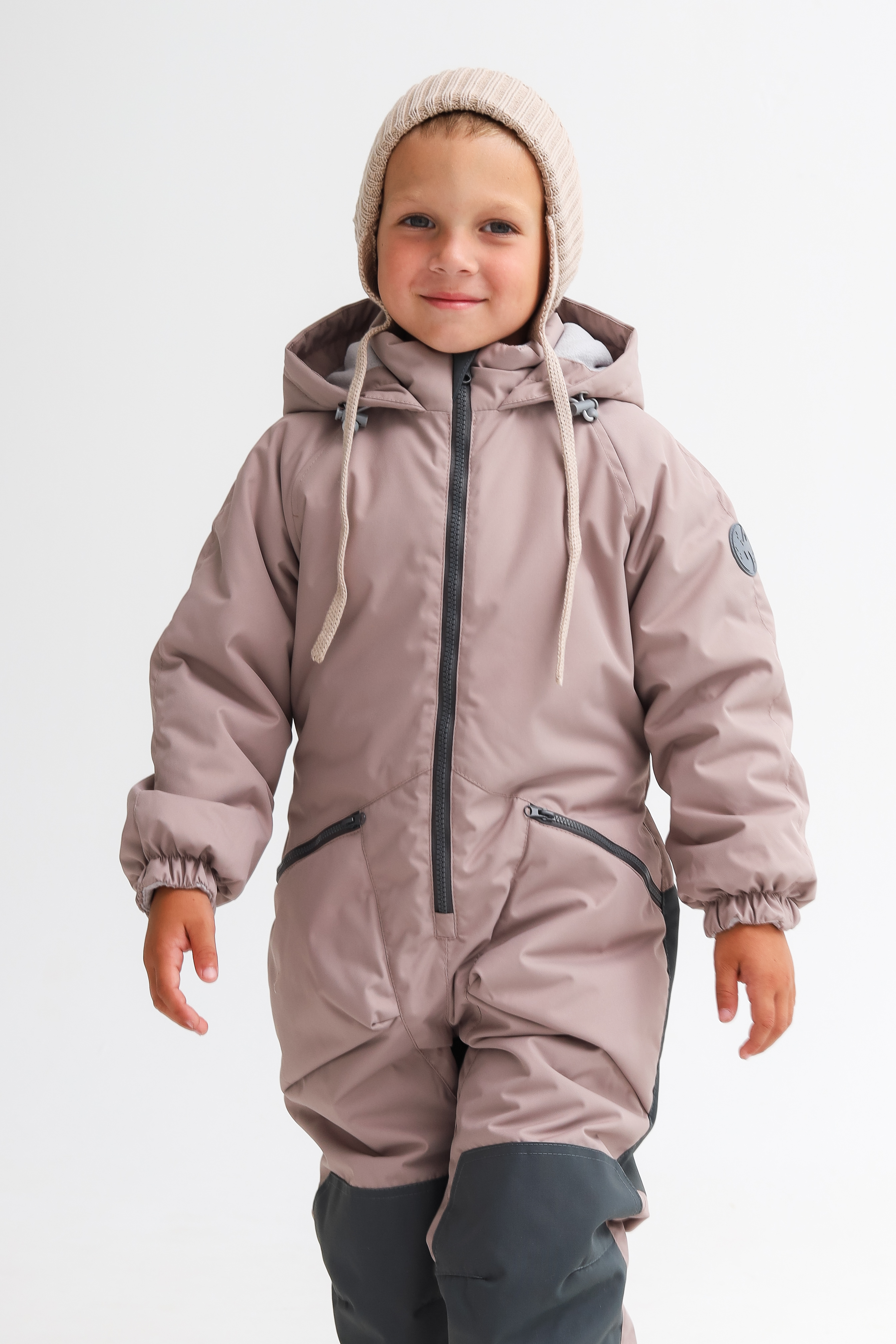 Комбинезон MINIDINO В-КОМ-010/1/ДКомбинезон детский демисезонный 3.0 латте - фото 3