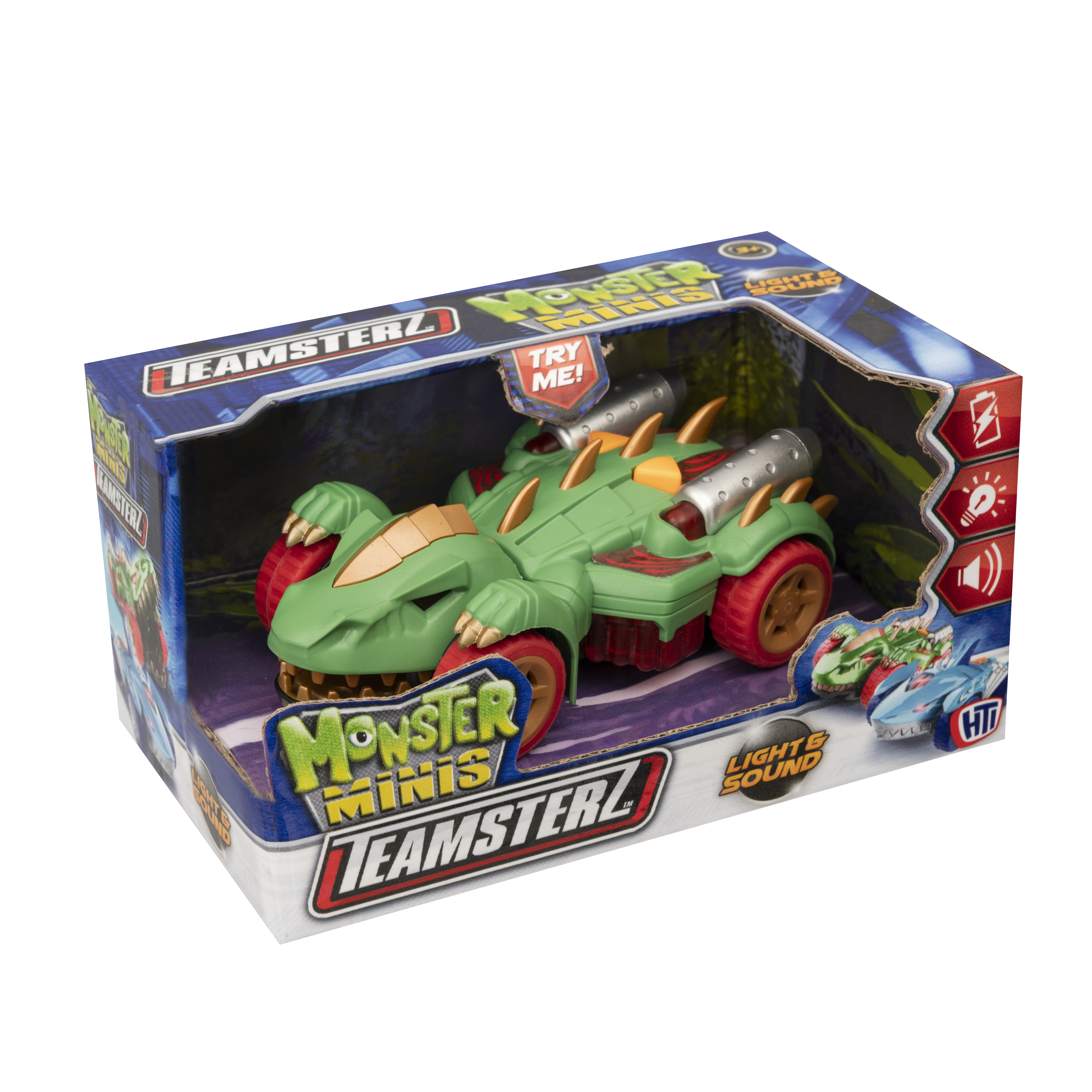 Автомобиль HTI Teamsterz Mini Monster Дино 1417360_2 - фото 4