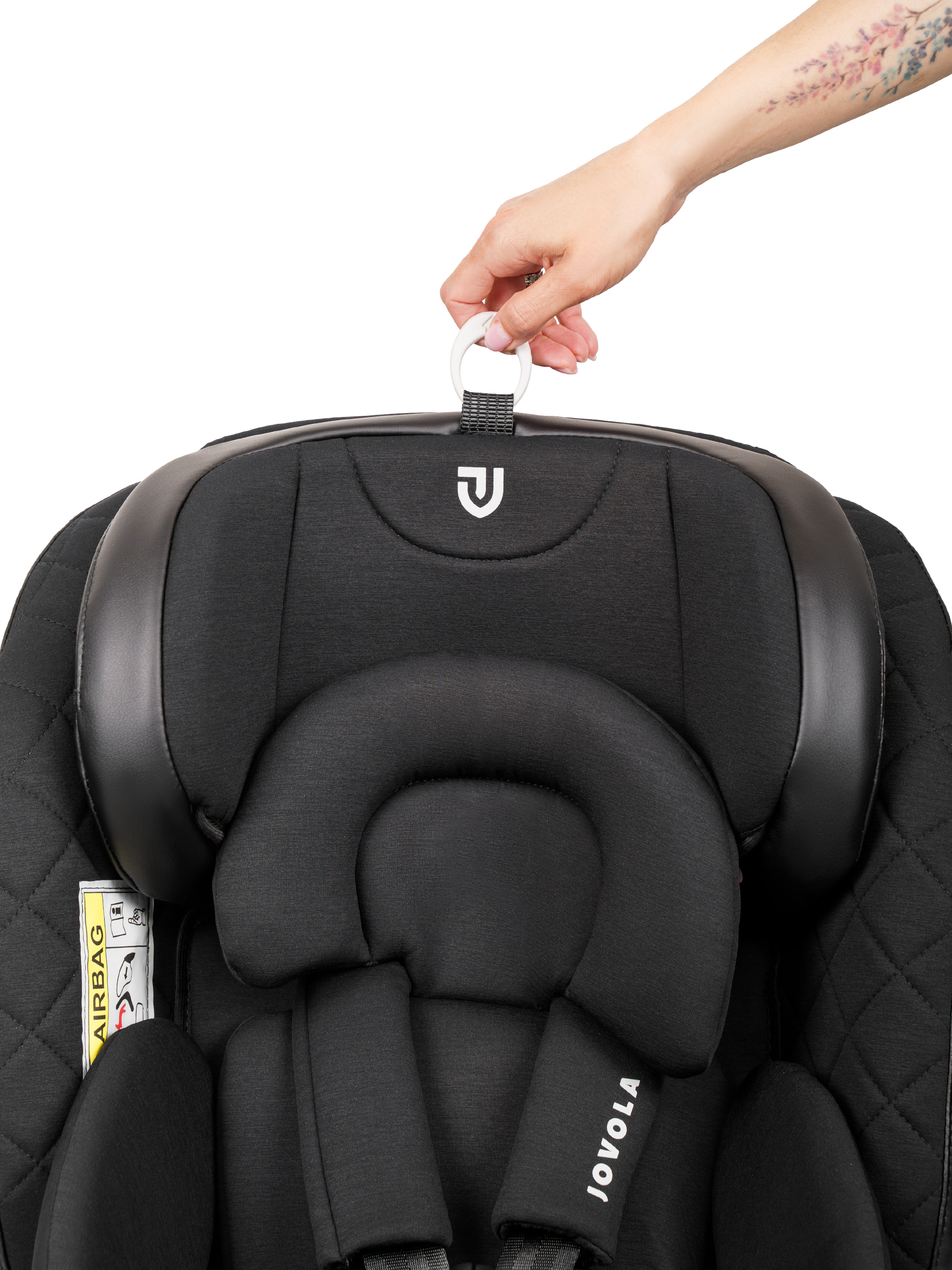 Автокресло Indigo Jovola Fuller, черн.-чер. кожа Isofix 0+/1/2/3 (0-36 кг) черный - фото 29