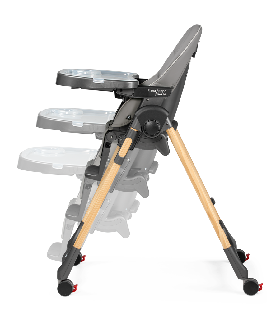 Стульчик для кормления Peg-Perego Prima Pappa Follow Me серый - фото 13