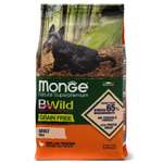 Корм для собак MONGE BWild Grain free Mini мелких пород из мяса утки с картофелем 2.5кг