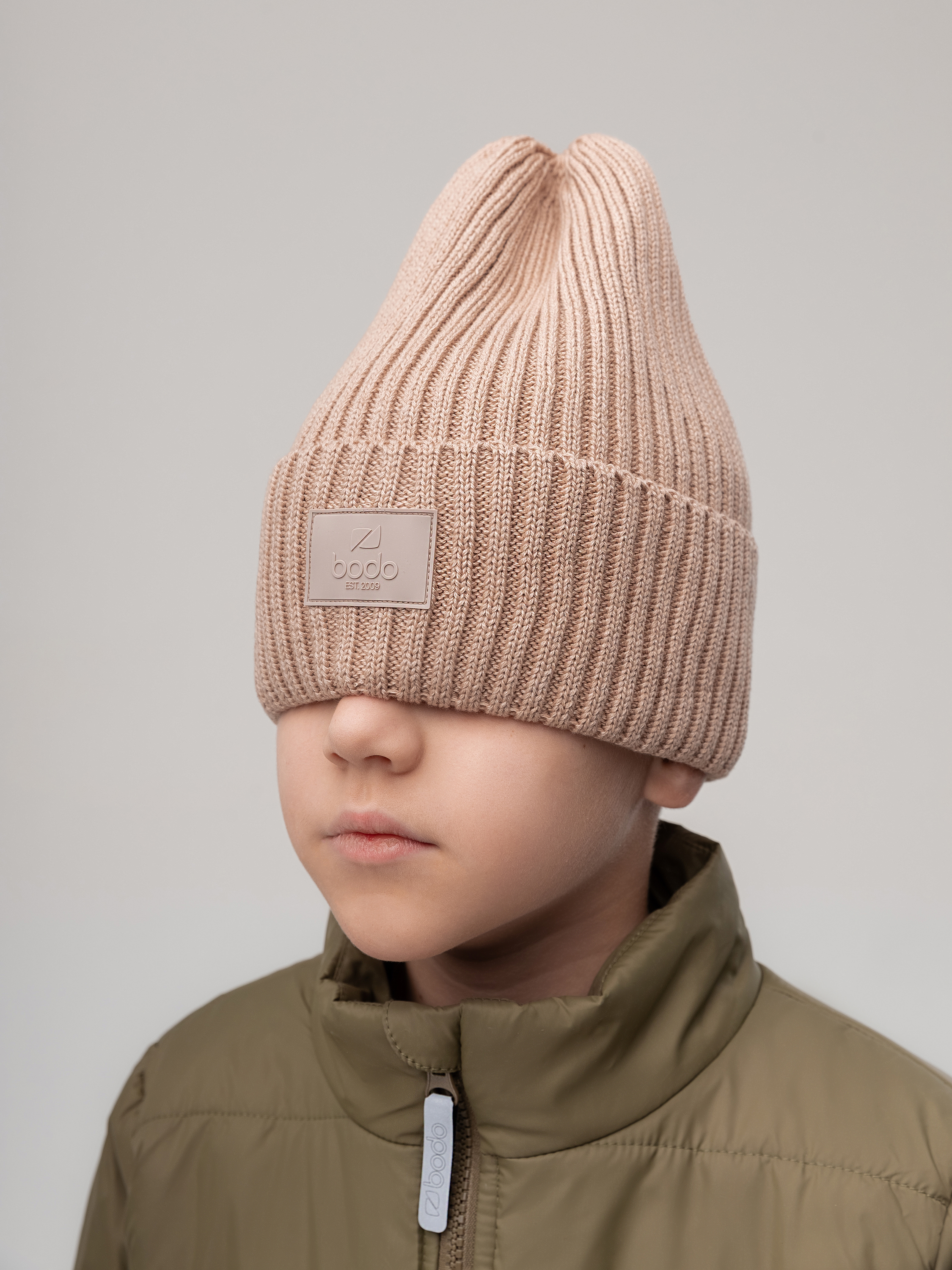Изображение товара Детская шапка Bodo 58 из хлопка и акрила для демисезона