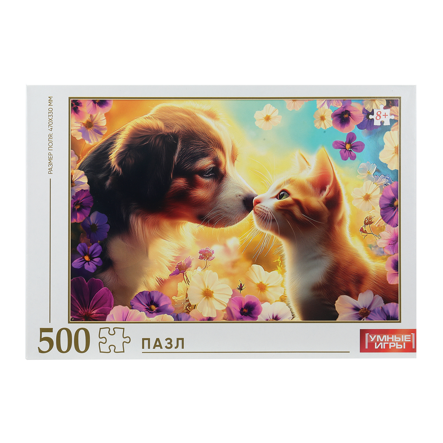 Пазл Умные игры Кошечка и собачка классический - фото 1