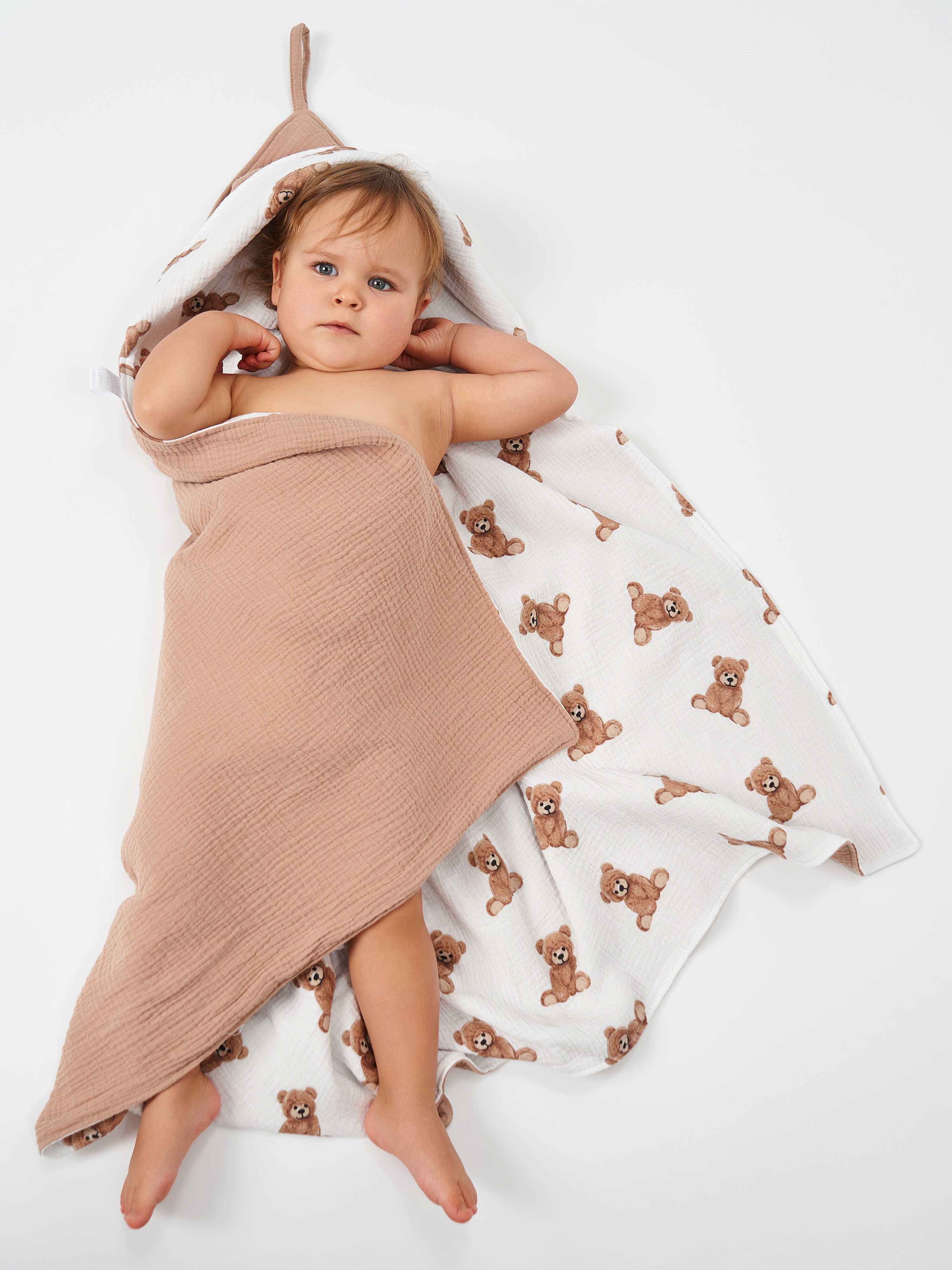 Полотенце Loo-Loo мишкиушки 95 x 95 см 1 шт. - фото 7