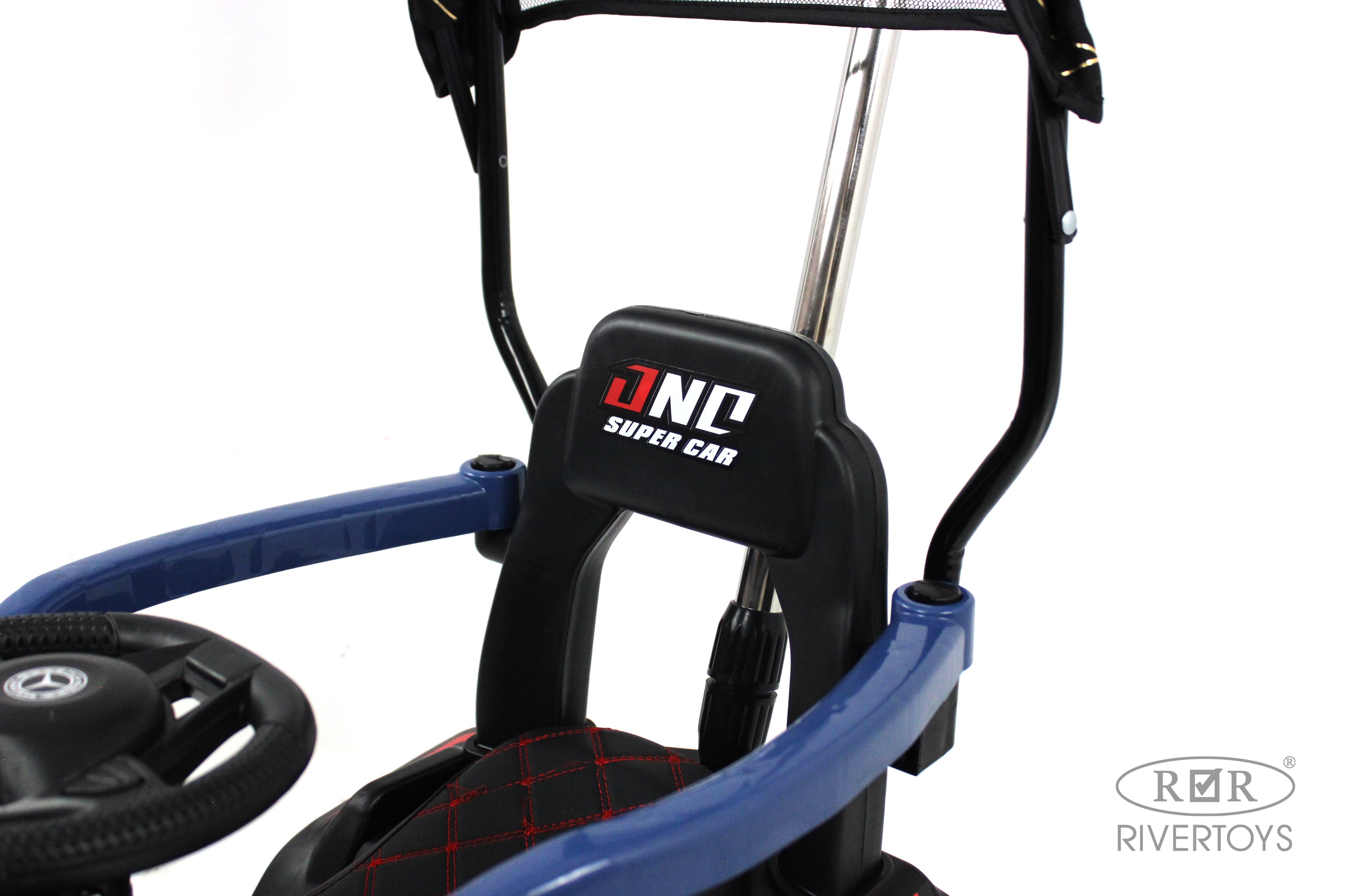 Электромобиль RIVERTOYS G005GG-BLUE С пультом ДУ - фото 6