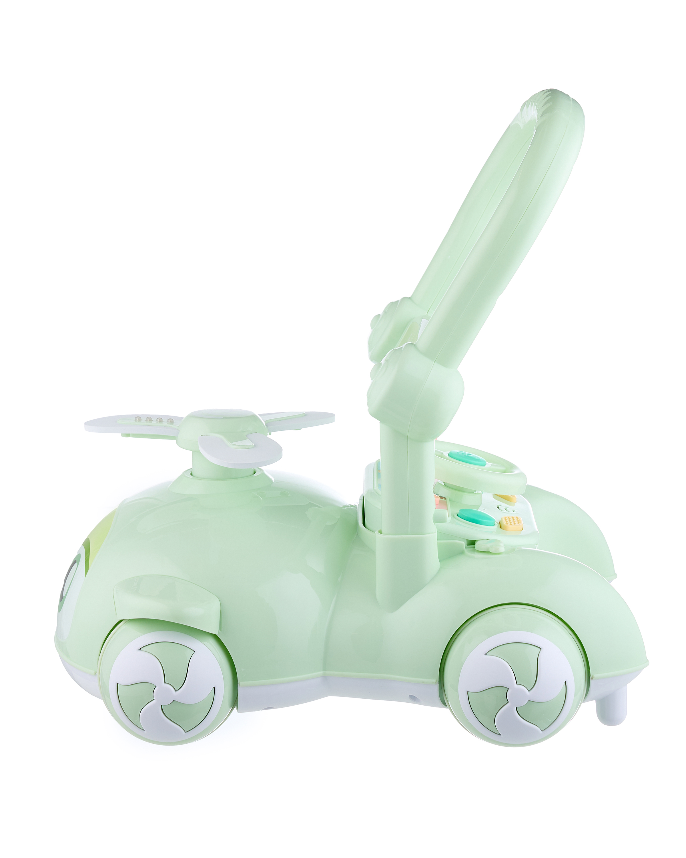 Каталка BabyGo вертолет зеленый - фото 9