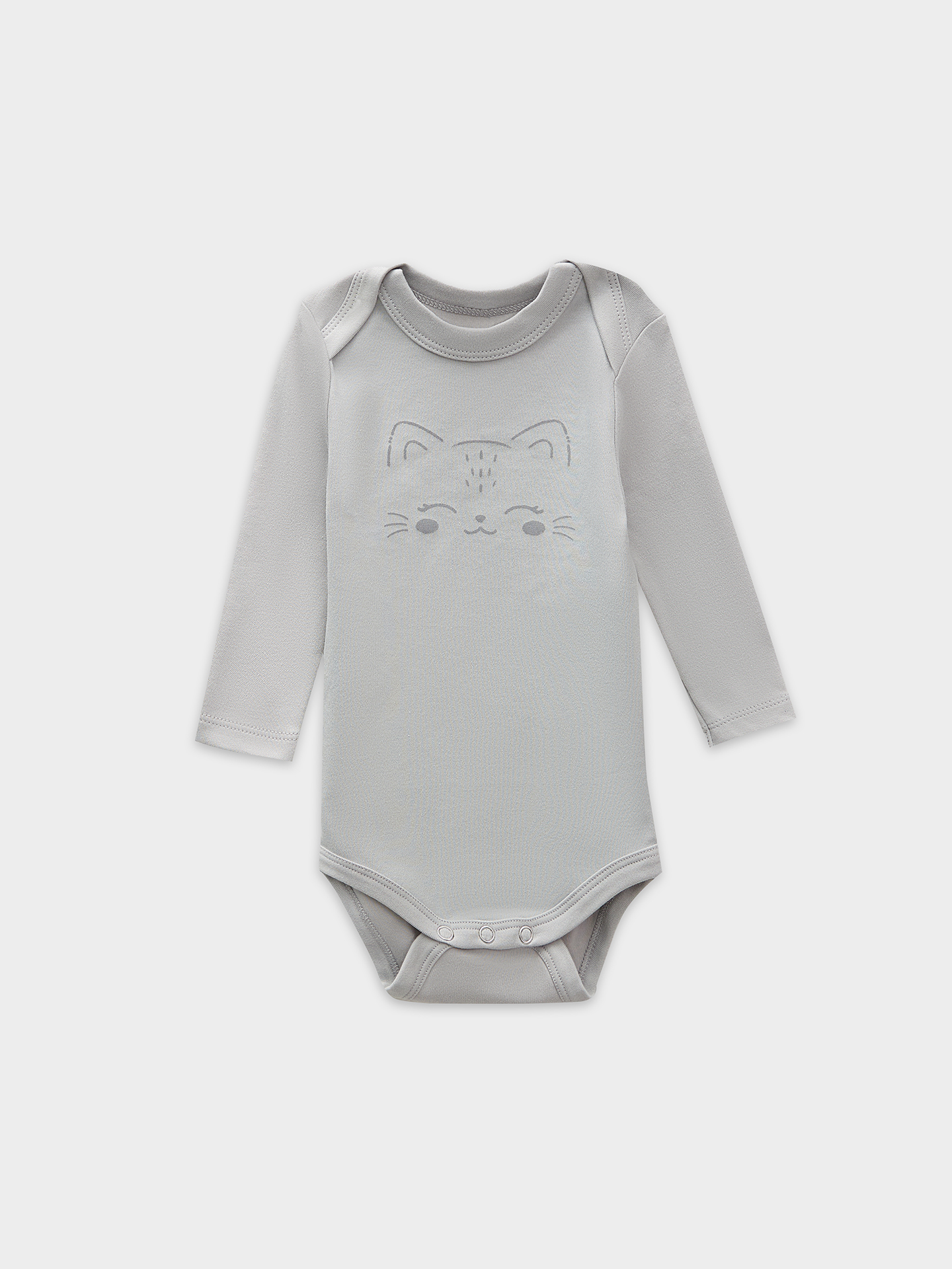 Боди 3 шт Mark Formelle (Марк Формэль) 13016-3/котики на розовом +розово -корич. +серый - фото 5