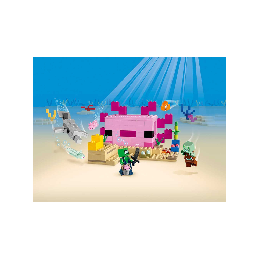 Конструктор LEGO Minecraft Дом Аксолотля 21247 206 дет. - фото 5