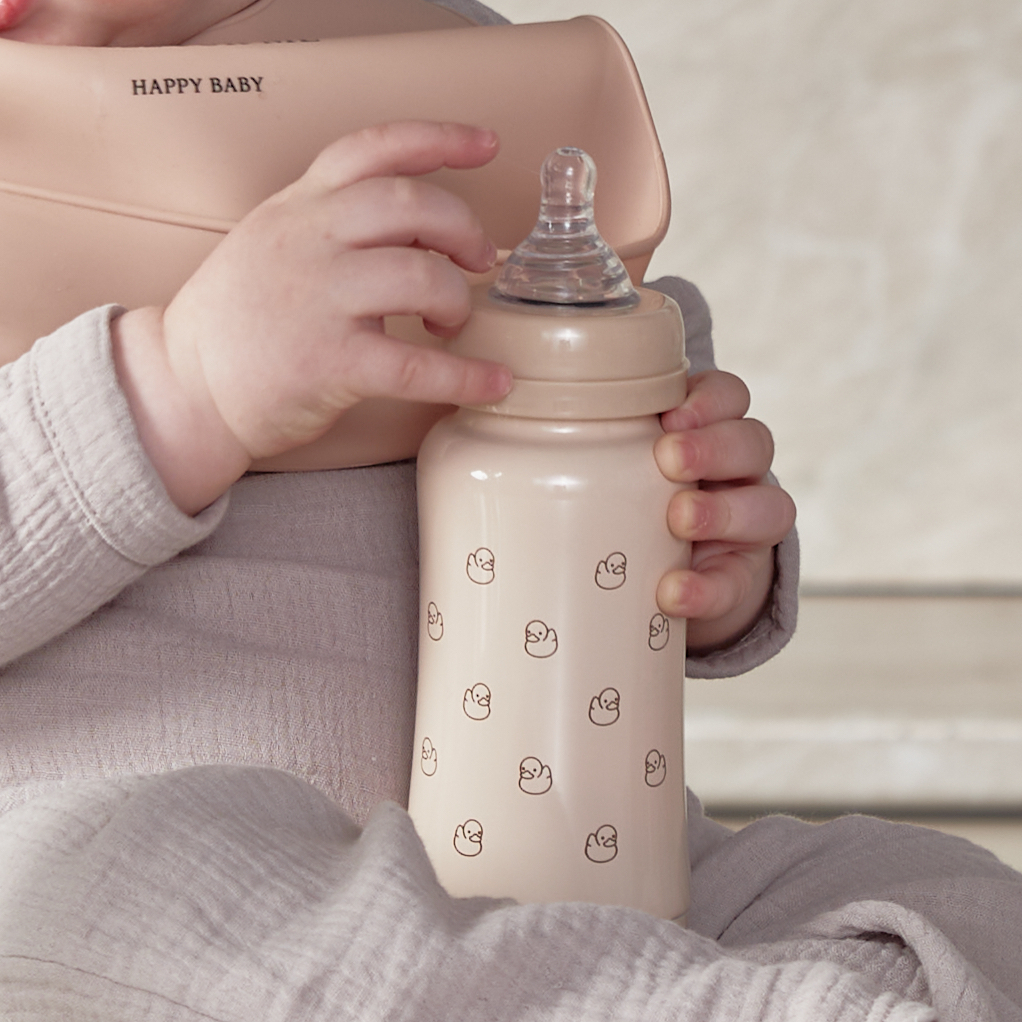 Термобутылочка Happy Baby с силиконовой соской и соской-поильником - фото 13