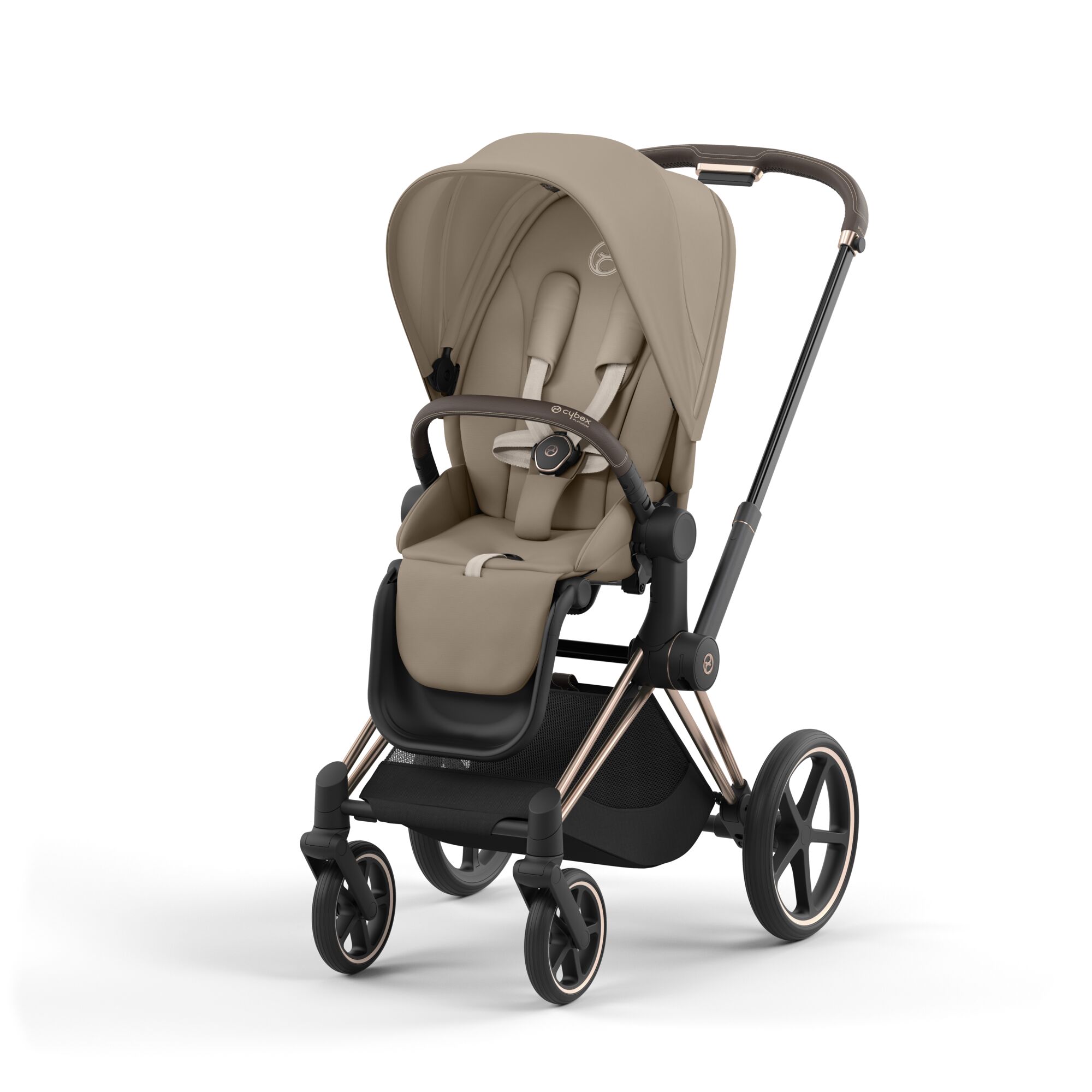 Коляска 2в1 Cybex Priam IV Rosegold бежевый - фото 2