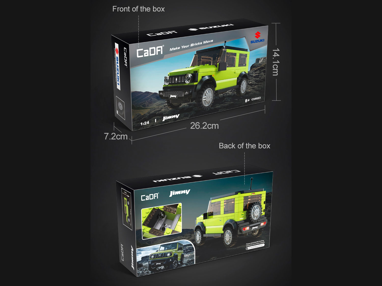 Конструктор CaDa Suzuki Jimny 192 дет. - фото 11