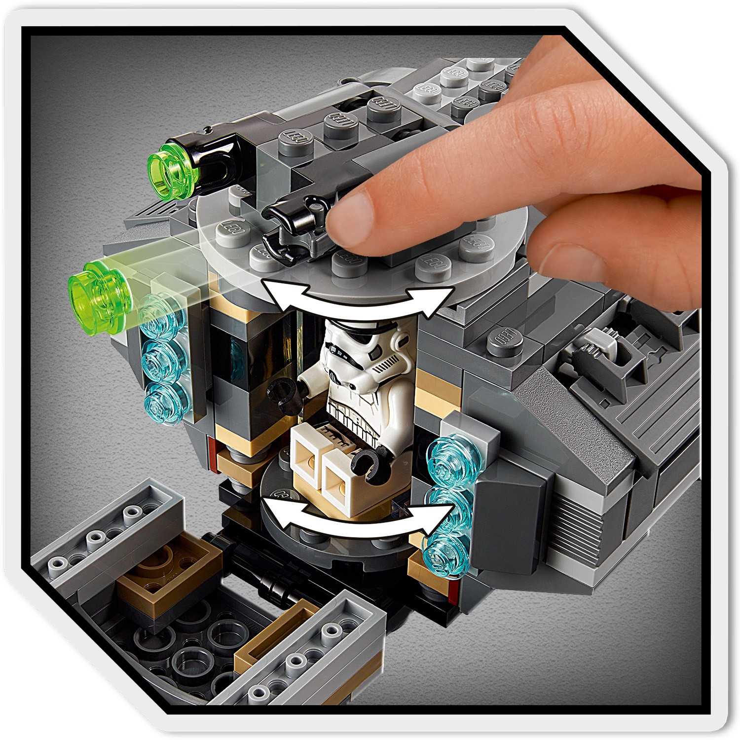 Конструктор LEGO Star Wars Бронированный корвет Мародер блочный - фото 9