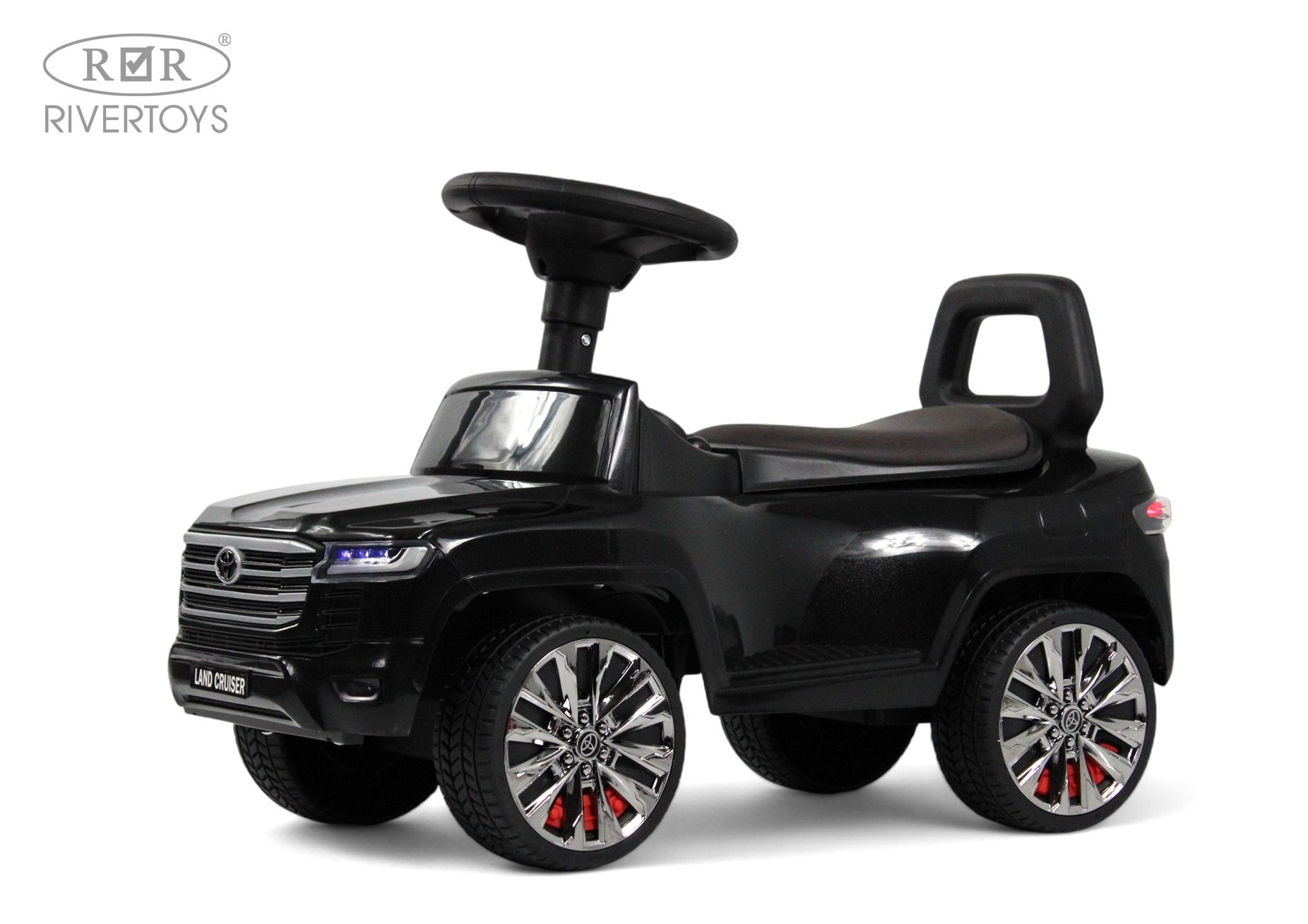 Каталка RIVERTOYS Z002ZZ-D-BLACK черный - фото 3