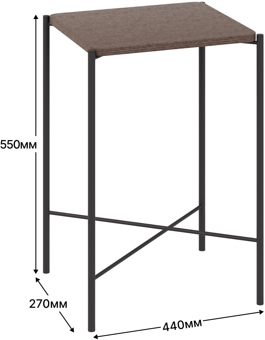 Стол журнальный SLINE Лори Дуб браун - фото 9