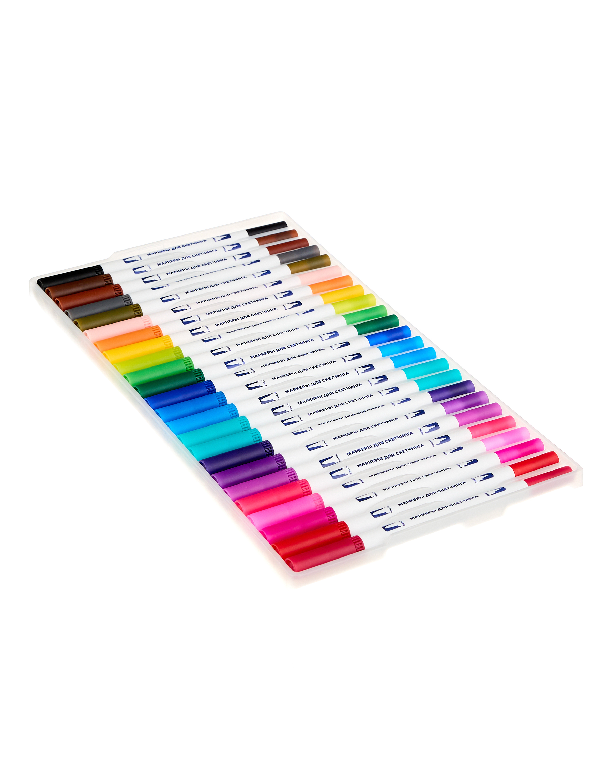 Скетчмаркеры Erhaft двусторонние 24 шт. - фото 2