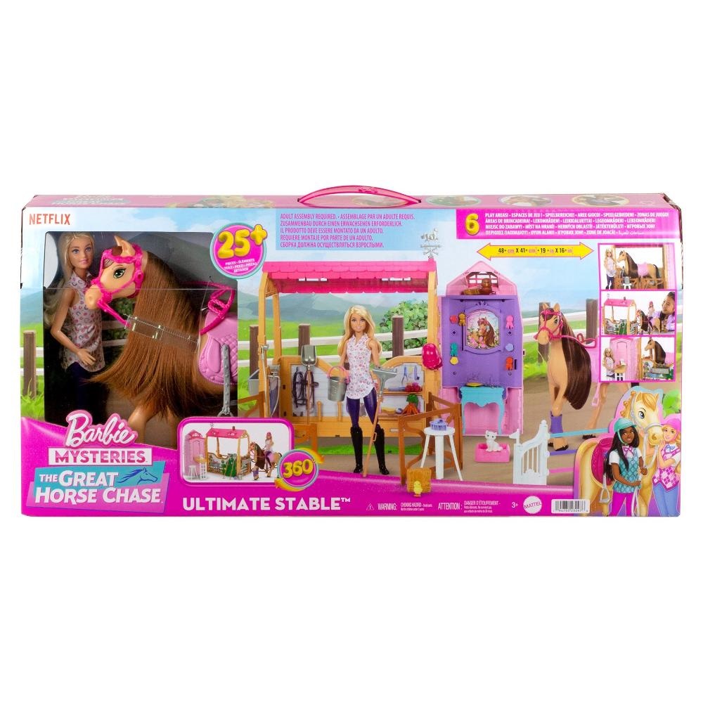 Изображение товара Кукла модельная Barbie с лошадью и конюшней оригинал