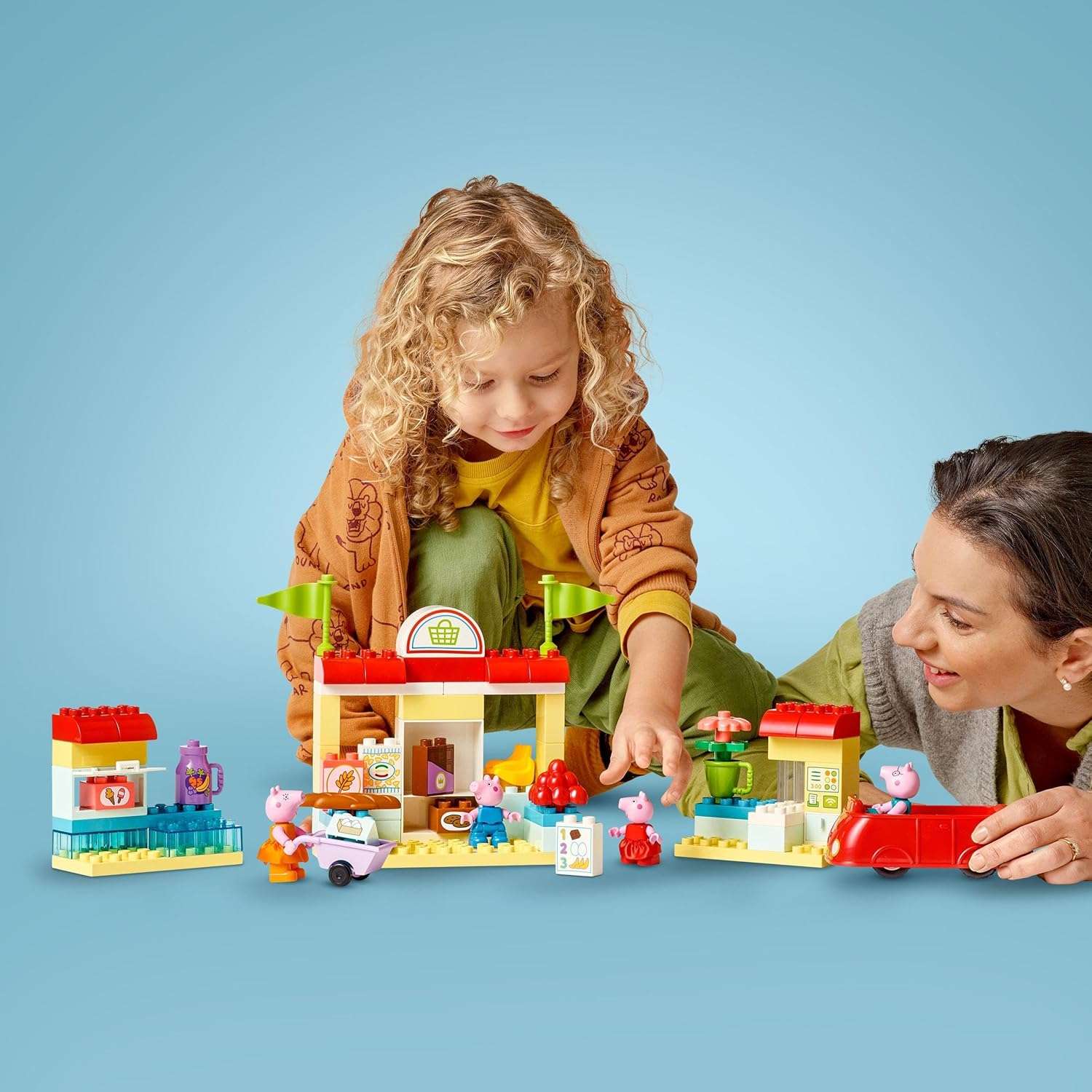 Конструктор LEGO DUPLO Супермаркет Свинка Пеппа 70 дет. - фото 7