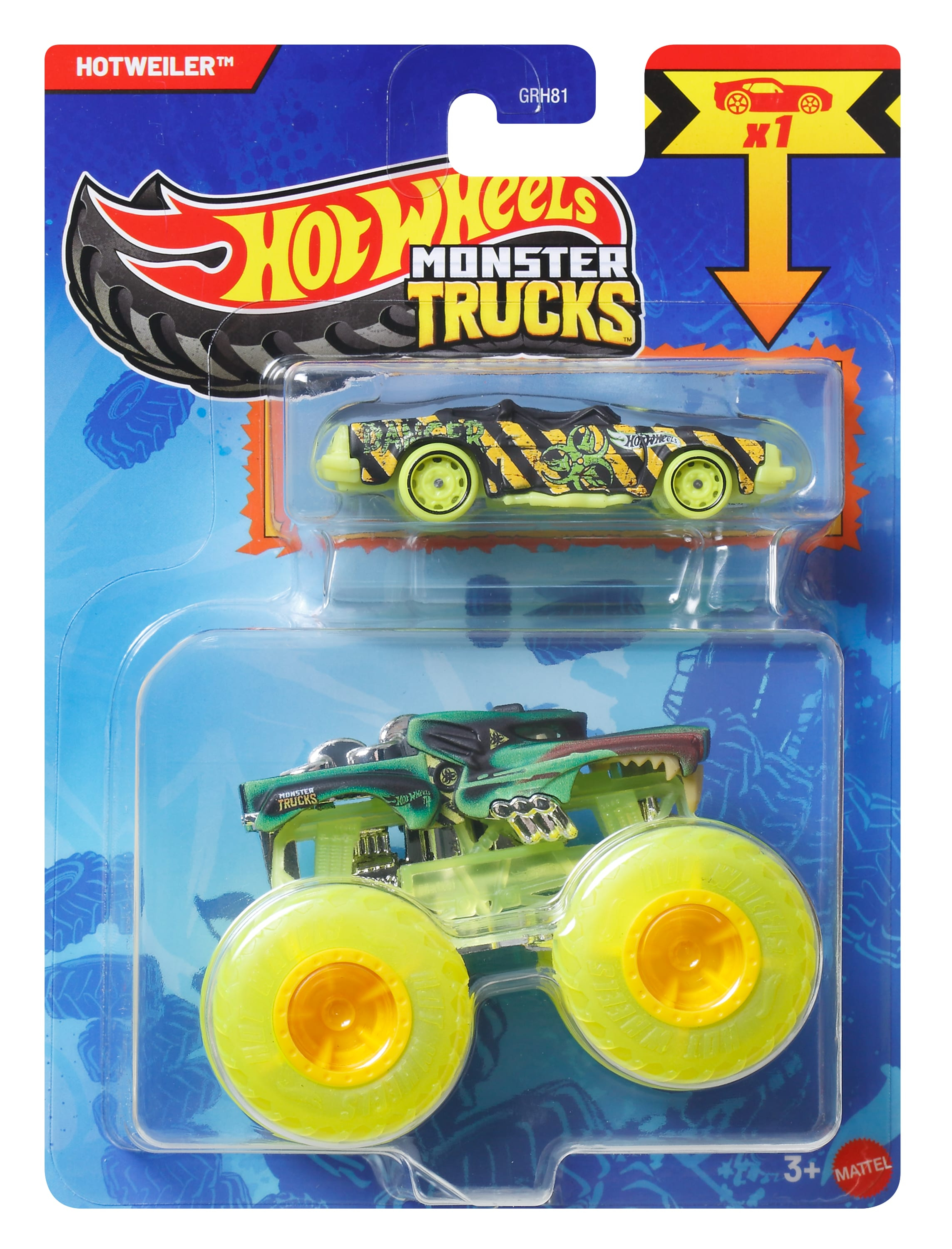 Монстр-трак Hot Wheels Hotweiler 1:64 GRH81/JCG33 - фото 1