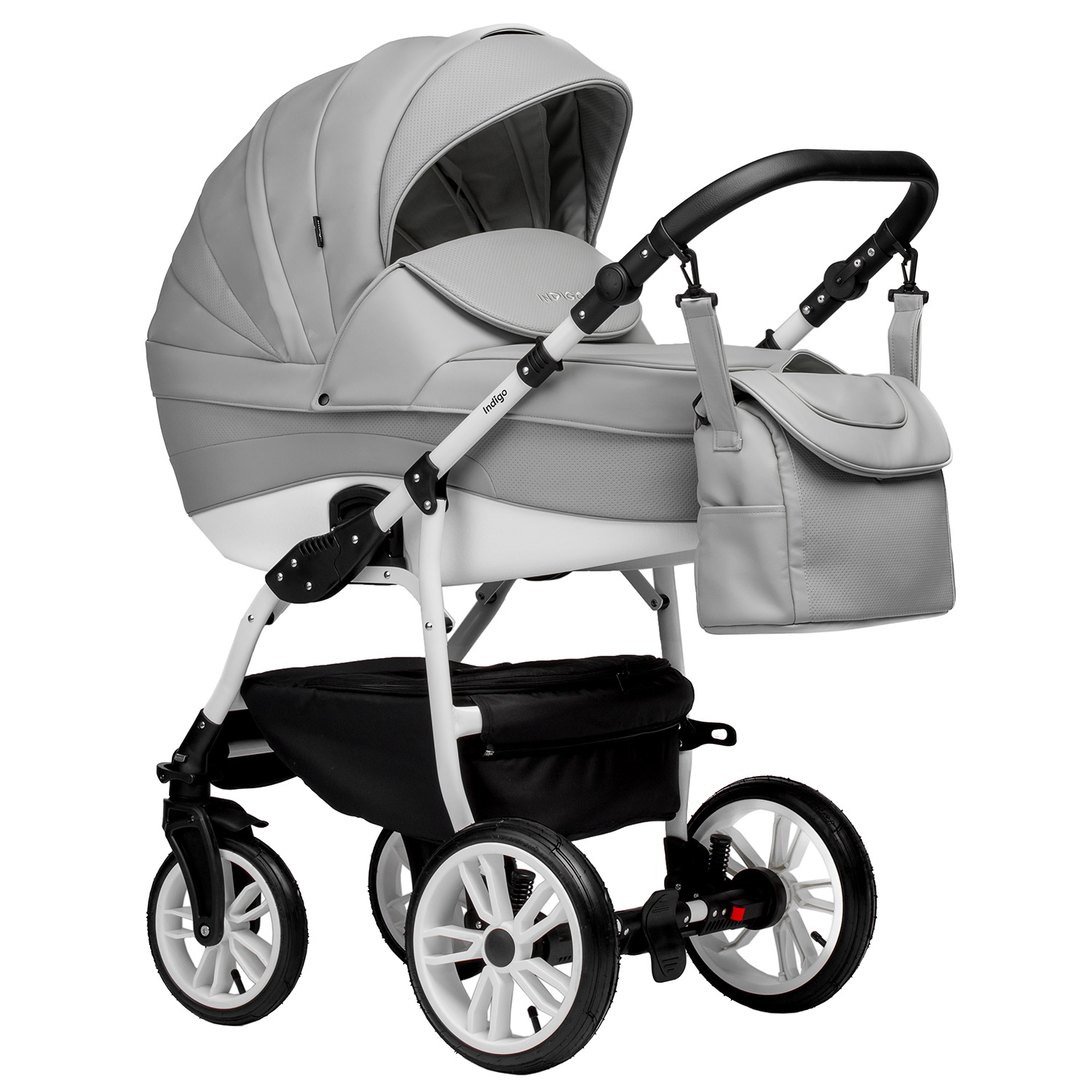 Коляска 2в1 Indigo Special 04 серый - фото 1