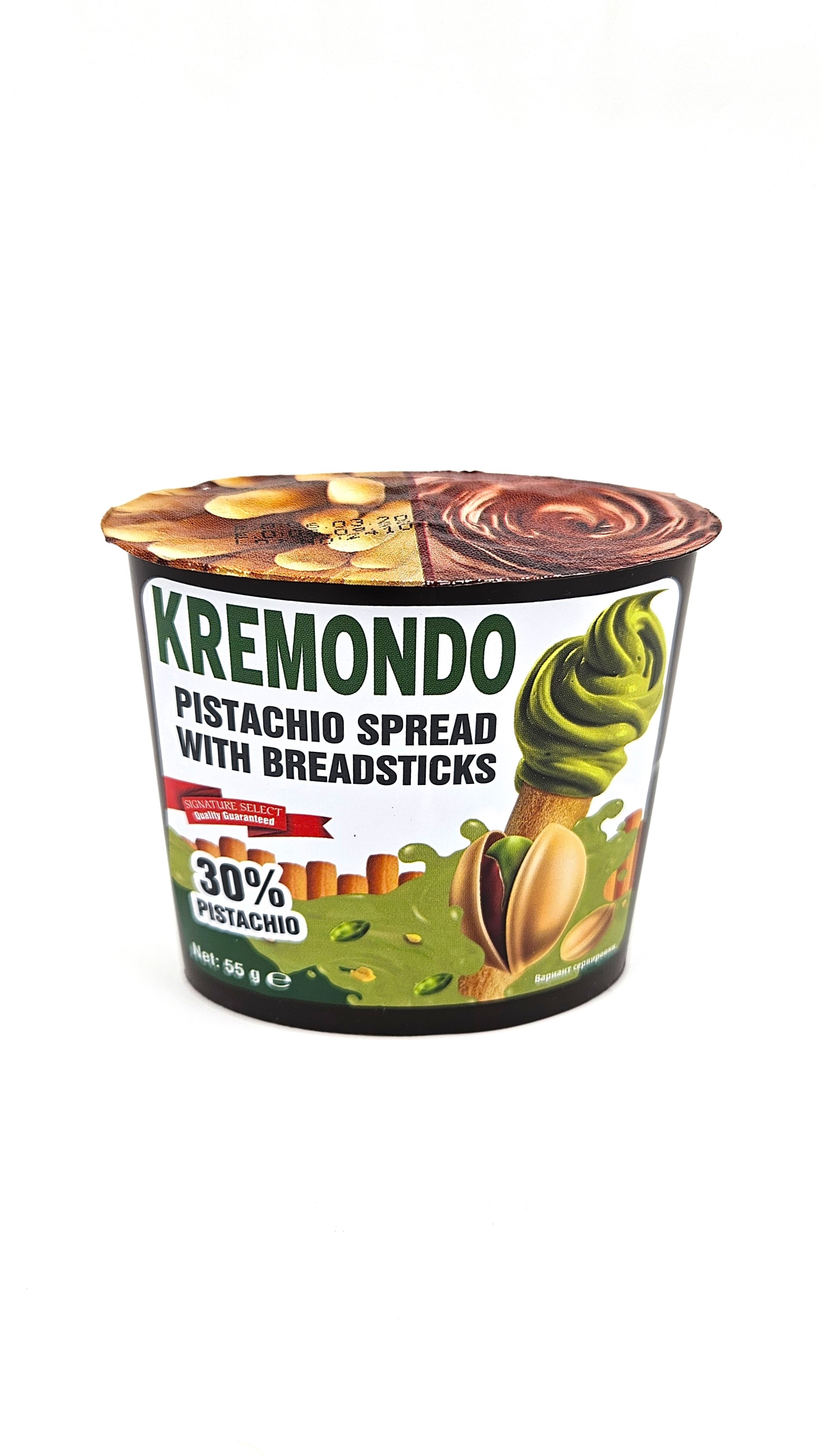 Набор KREMONDO из пасты фисташковой и хлебных палочек 55 грамм - фото 1