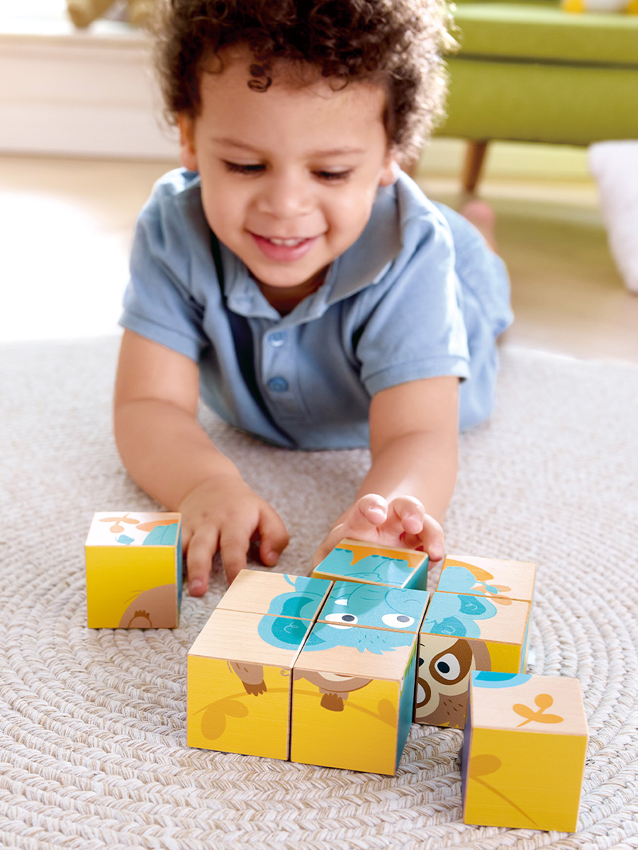 Игрушка Hape кубики Дикие животные - фото 1