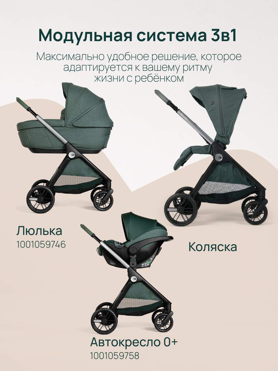 Коляска прогулочная Chicco Bellagio 2 от 0 до 4 лет зеленый - фото 24