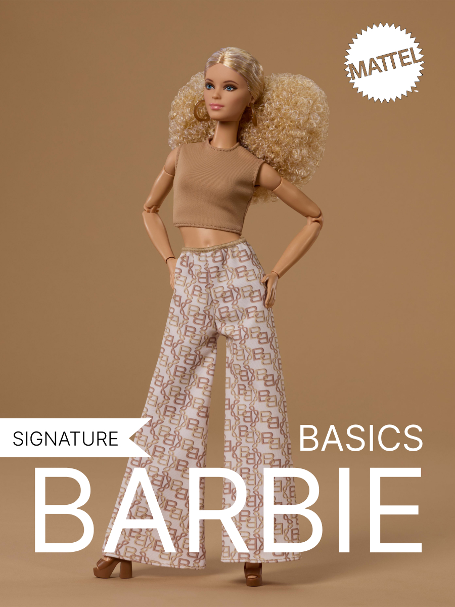 Кукла модельная Barbie Signature Базовая №7 Кудрявая блондинка высота 28 см JJX26 - фото 1