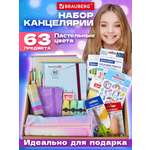 Набор канцелярский Brauberg Pastel 63 предм.
