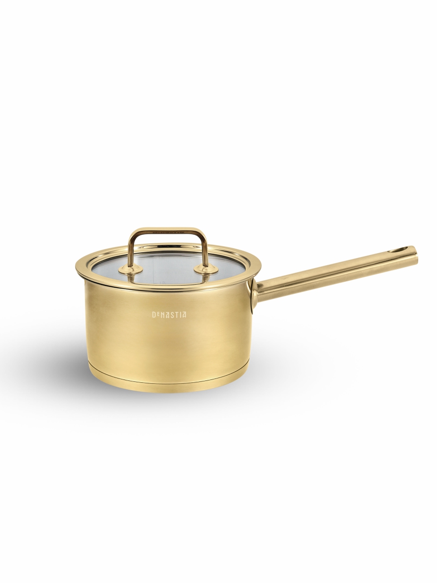 Ковш с крышкой DeNASTIA Золото 1,8 л - фото 3