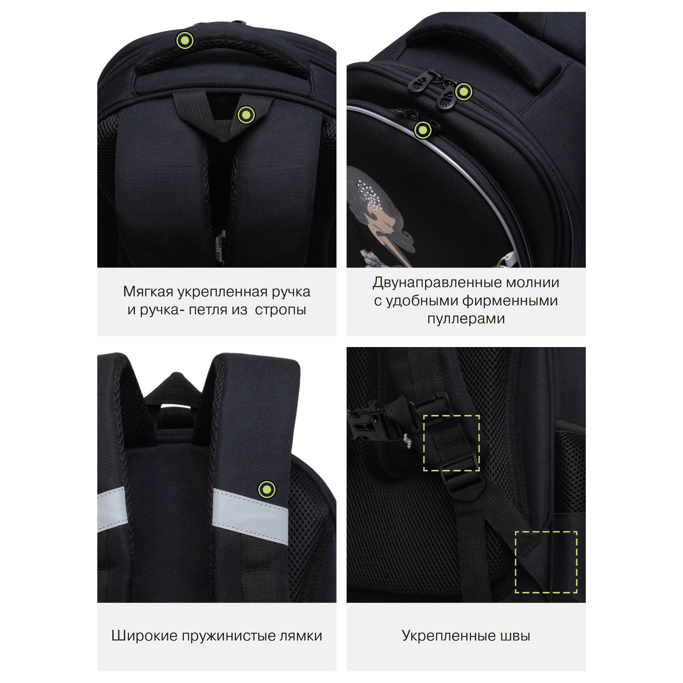 Ранец Grizzly Для девочки - фото 12