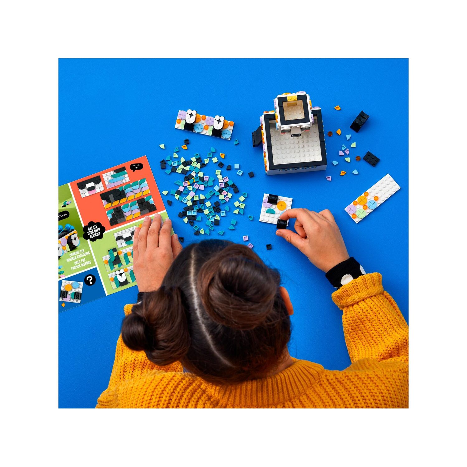 Конструктор LEGO DOTS Cute Panda Tray блочный - фото 8