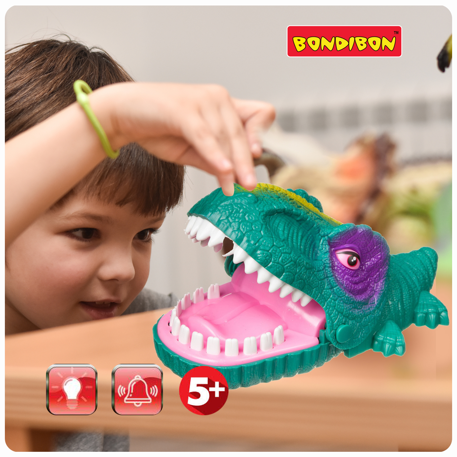 Настольная игра Bondibon на реакцию Зубастый Динозавр - фото 8