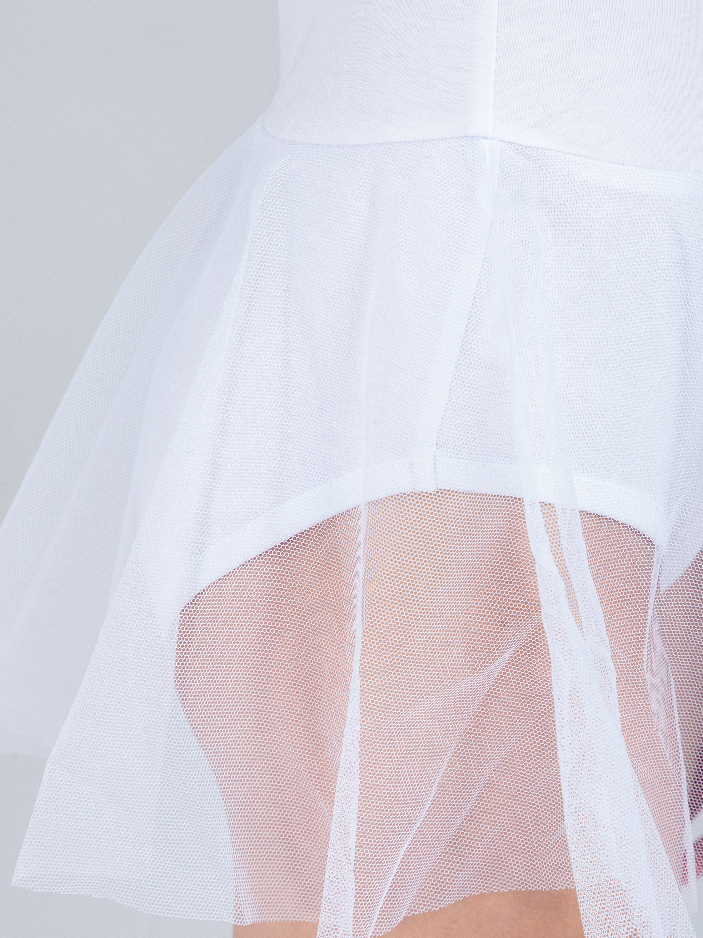 Купальник гимнастический STELLA MODA 26403._белый - фото 7