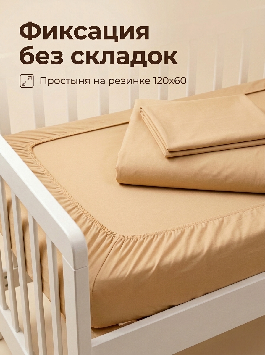 Комплект постельного белья Укрой Уютом Натяжная простынь детский 3 предм. - фото 3