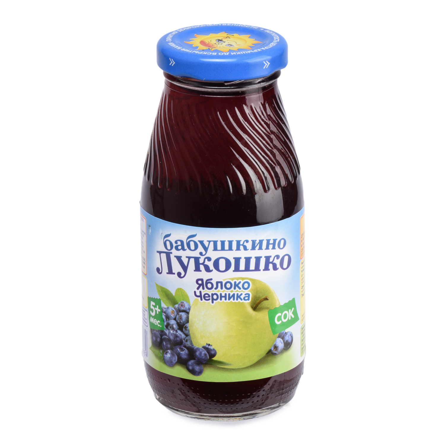 Сок Бабушкино лукошко яблоко-черника 0.2л с 5месяцев - фото 4