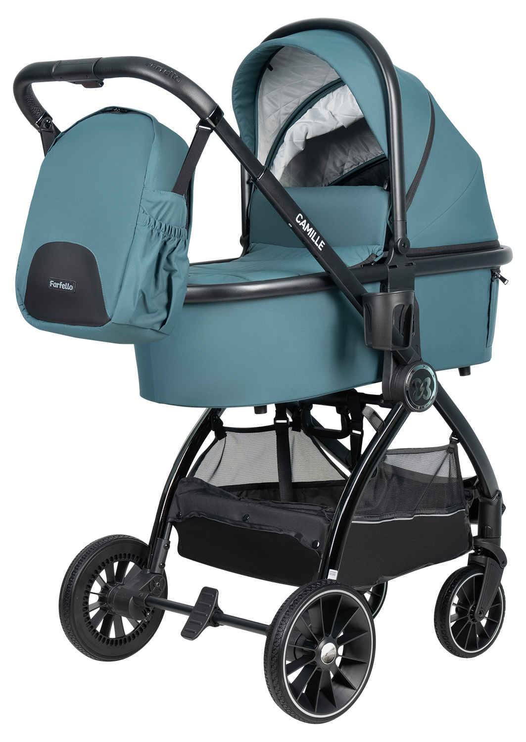 Коляска 3в1 Farfello Camille зеленый - фото 10