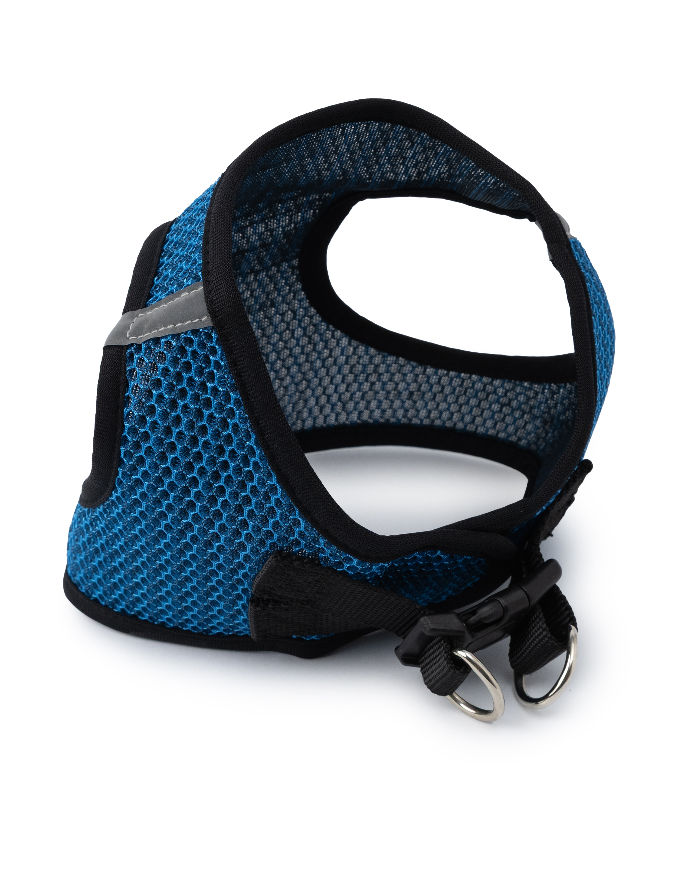 Шлейка-жилетка для собак Barbaks синяя сетка M 18*42-48см полиэстер - фото 5